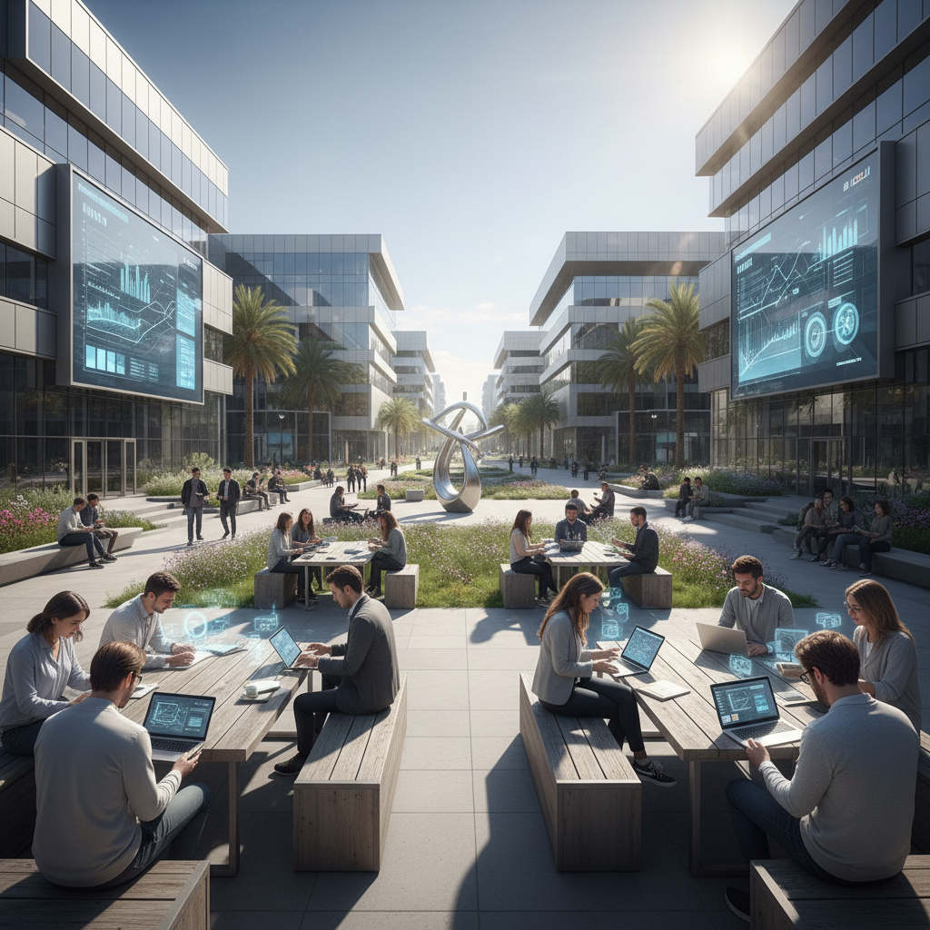 University students in modern learning environment