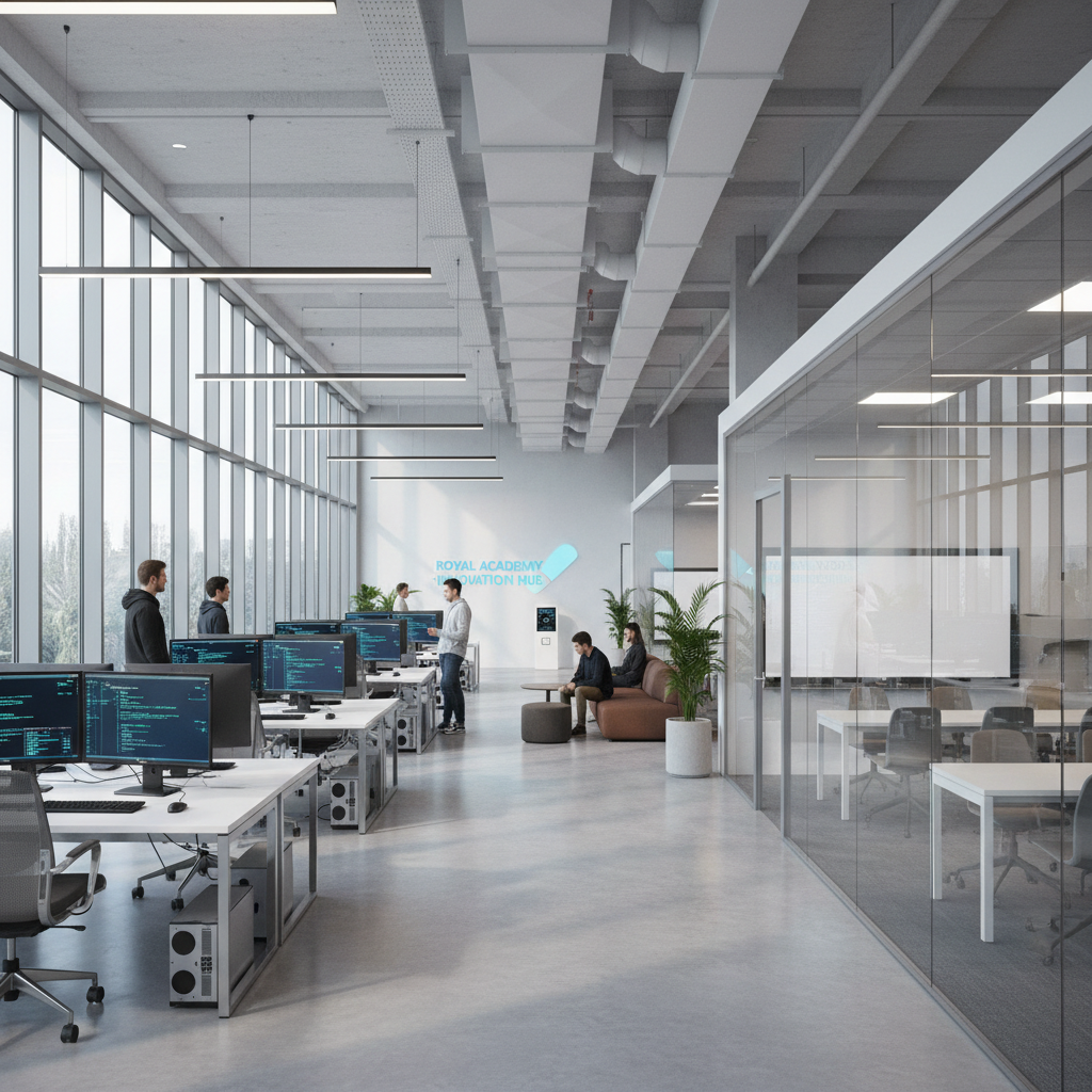 Business school campus with modern facilities